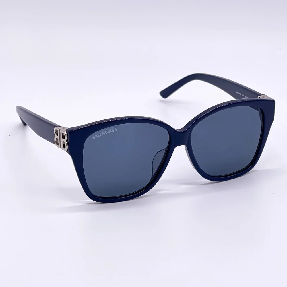NEW BB0135SA 004 WOMEN BLUE BALENCIAGA SUNGLASSES BB0135S